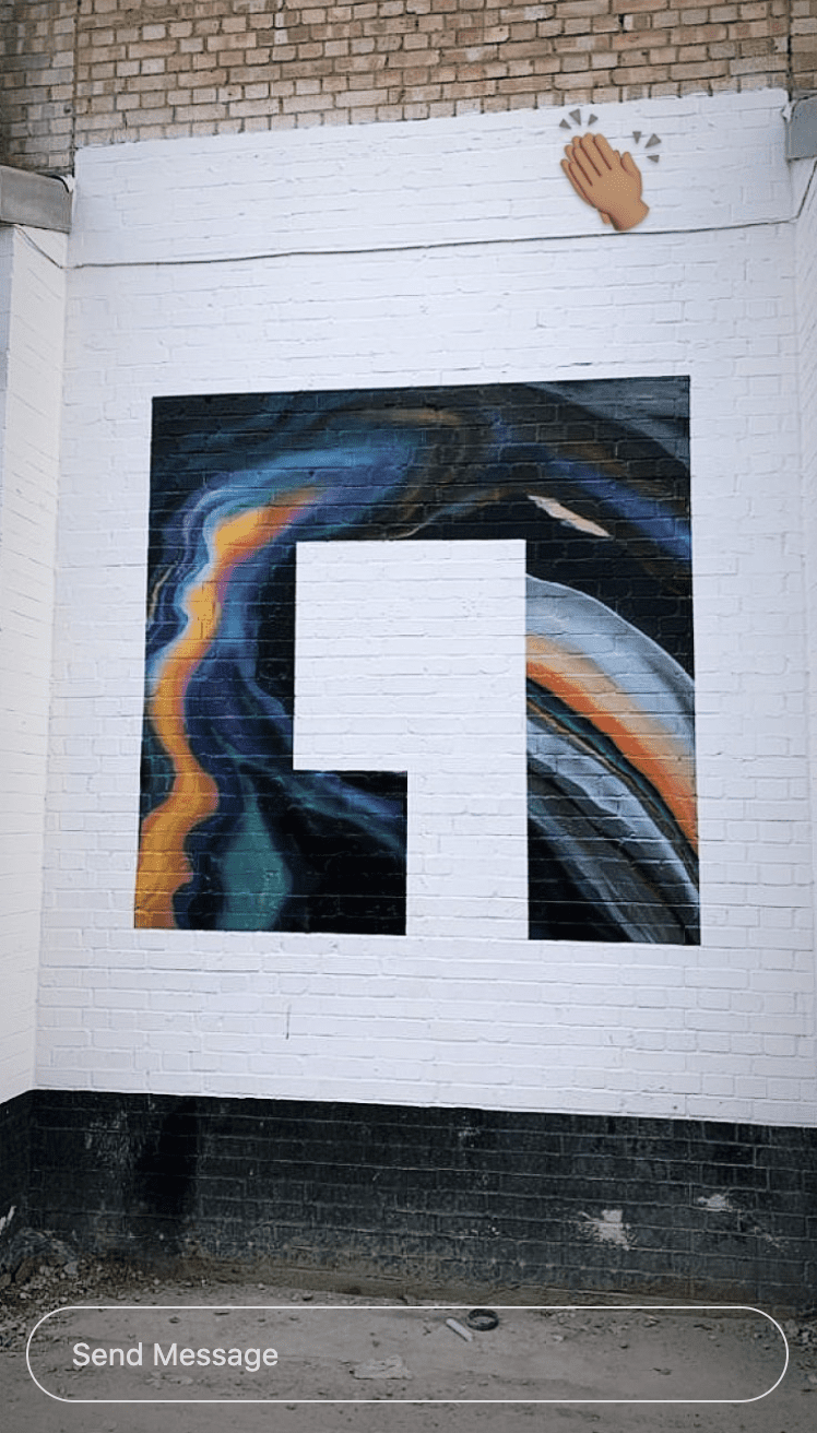 WEARECAPRI portfolio qube: wall logo paint